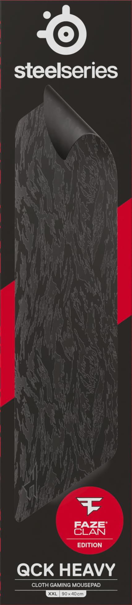 SteelSeries QcK XXL Gaming Mouse Pad - Faze Clan Edition - Thick Cloth Surface - Extra Large Desk Coverage - Optimized for Gaming Sensors - Perfect for Esports & Professional Gaming Setups