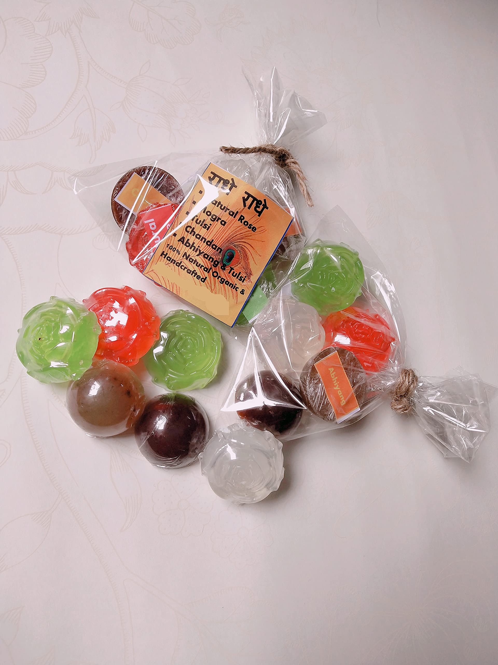 Apurva Creations Krishna Laddu Gopal Bathing Soap - Pack of 5 | Gentle Cleansing for Baby Krishna Idols | Perfect for Daily Pooja Rituals & Temple Worship