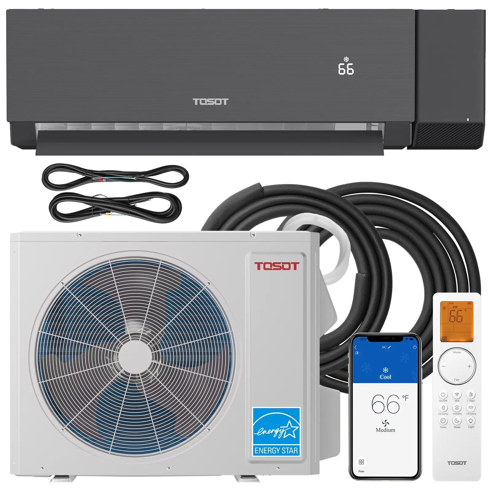 Aoraki 24.5 SEER2 24000 BTU Ductless Mini Split Heat Pump AC with ERV System - Energy Efficient Heating & Cooling for Home, Office, and Small Business Spaces