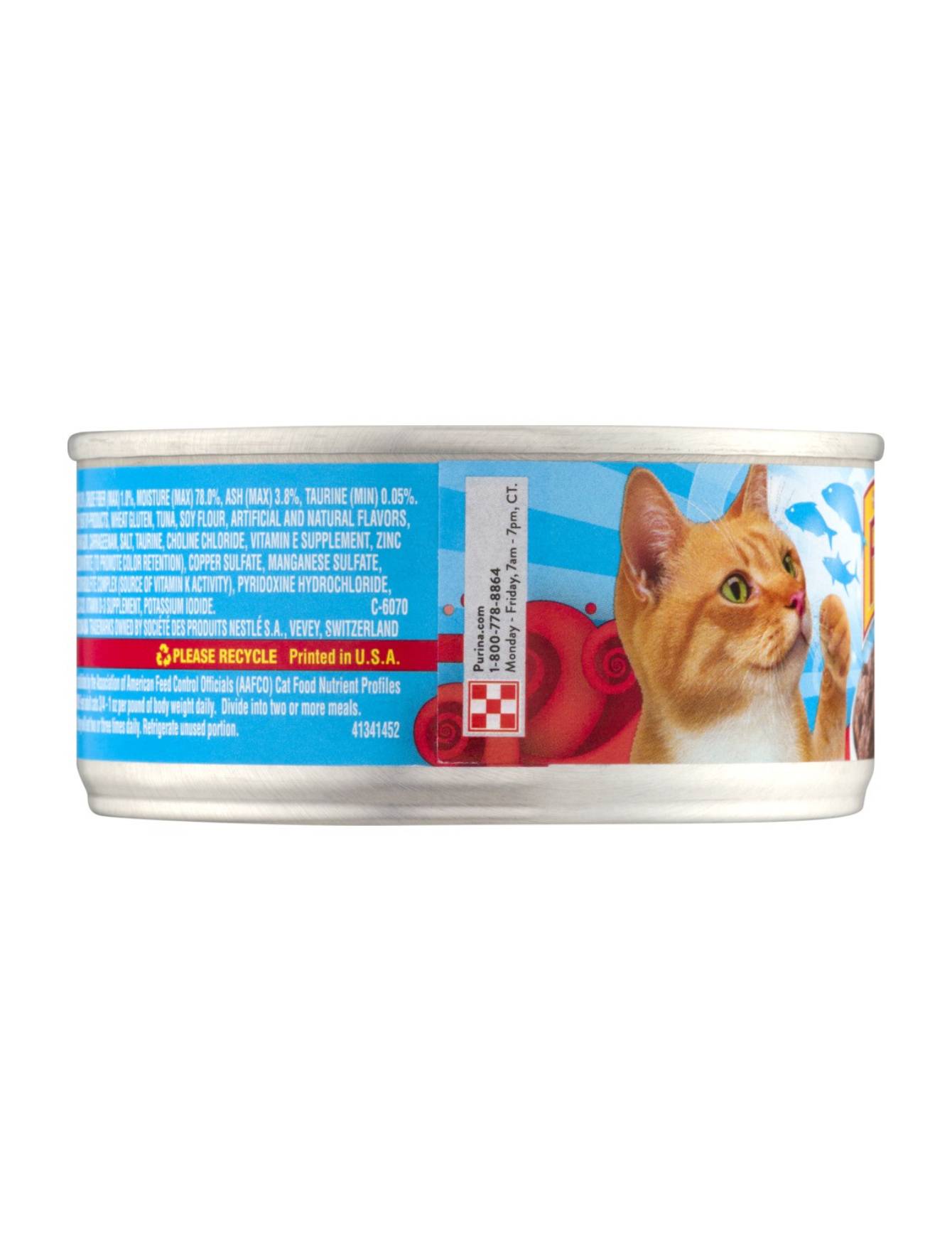 Friskies Flaked Tuna Wet Cat Food - 5.5oz Canned Cat Food with Real Fish, High Protein Cat Treat - Perfect for Adult Cats & Kittens at Mealtime or as a Tasty Snack
