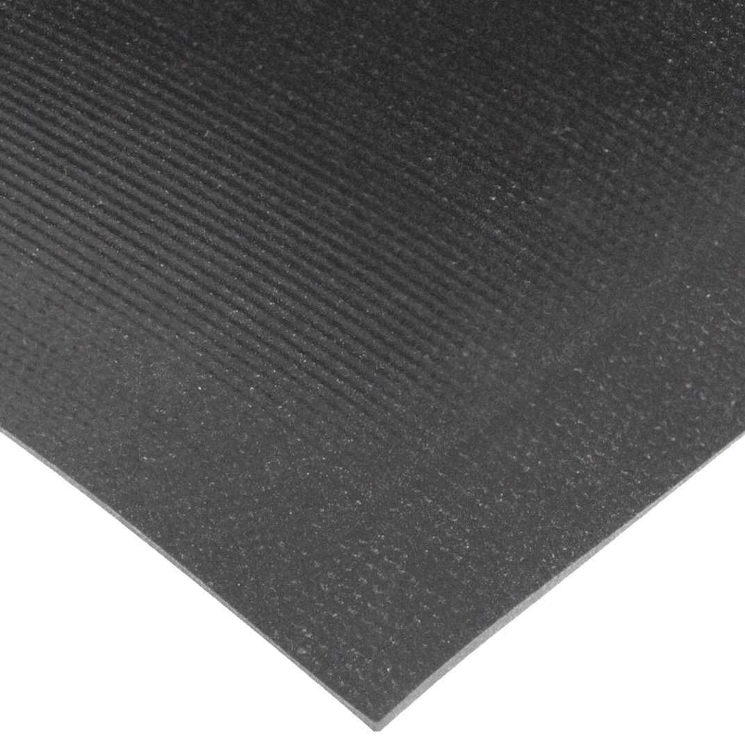 Premium Durable Spectra-Rib Vinyl Backed Indoor Entrance Mat 4' x 8' Brown - Non-Slip Water Absorbent Doormat for Home, Office & High Traffic Areas