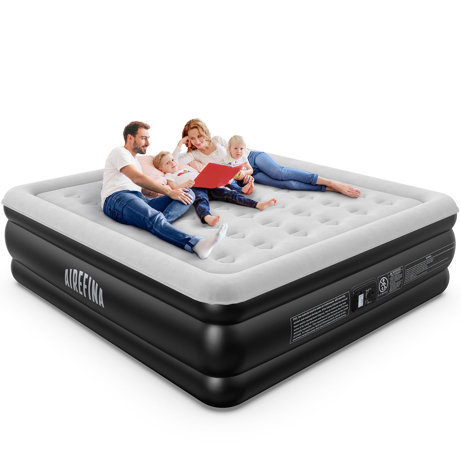 **Airefina King Size Air Mattress with Built-in Pump - 18