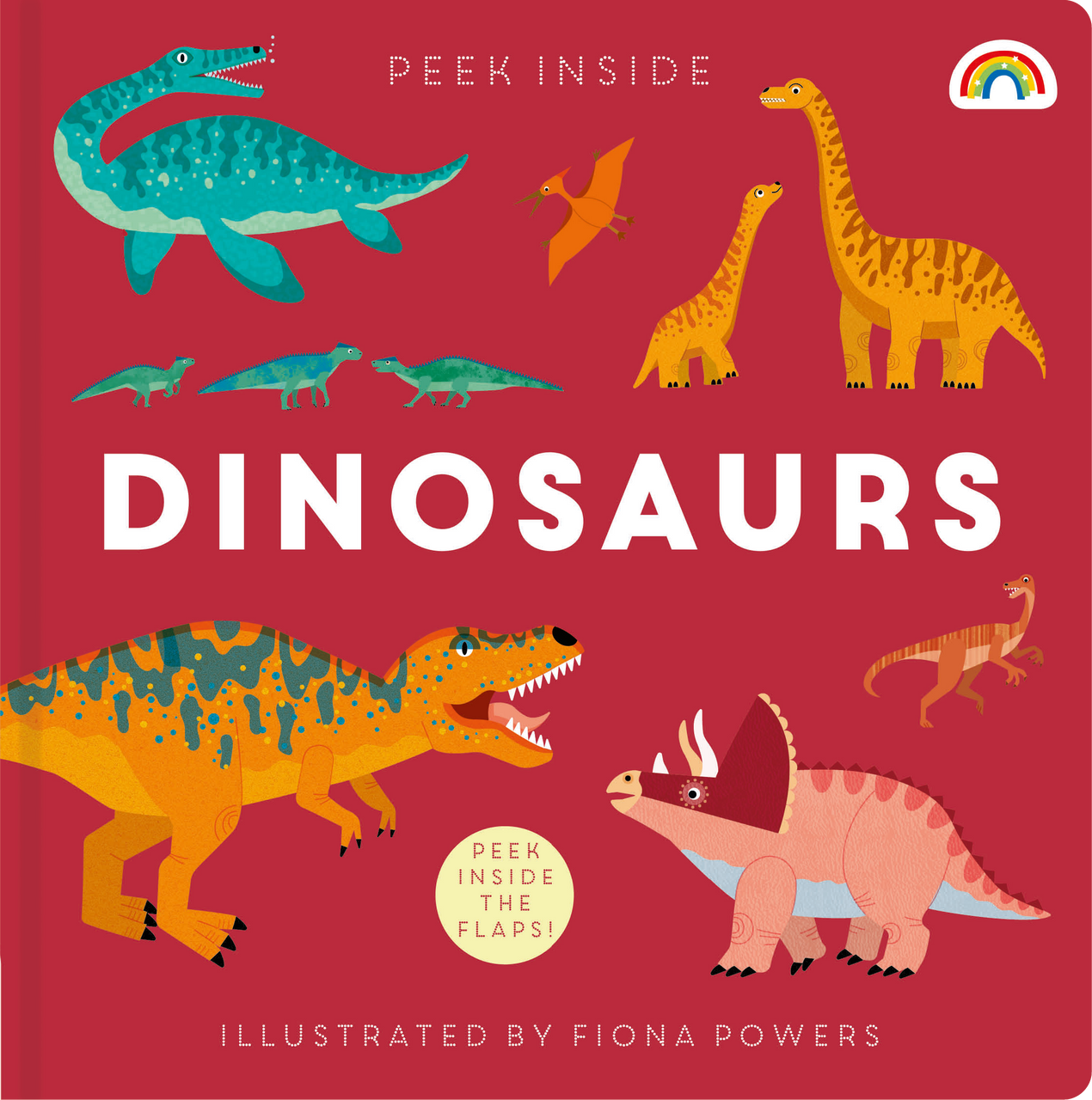 Dinosaur Board Book for Kids - Interactive Peek Inside Children's Book | Perfect for Early Learning, Bedtime Stories & Preschool Education