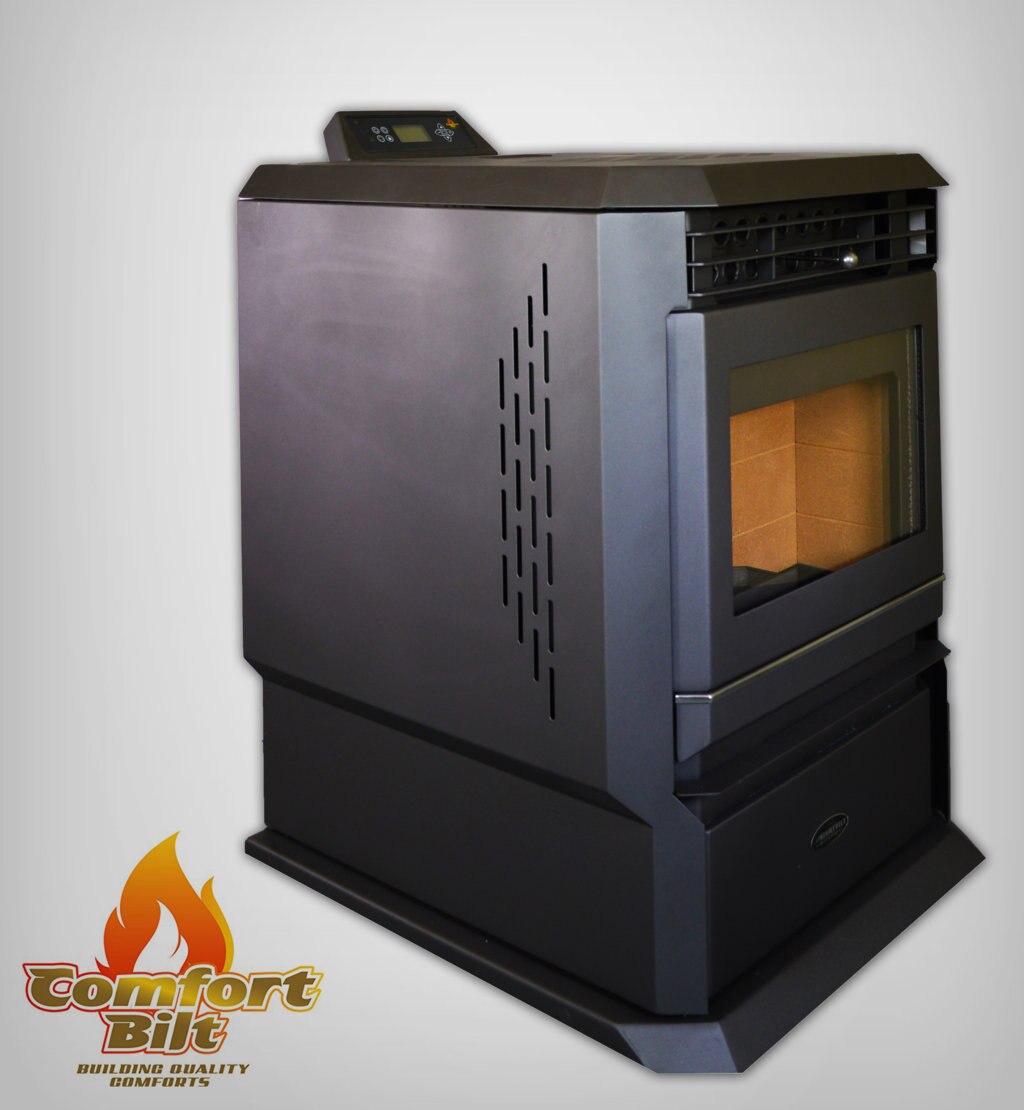ComfortBilt HP61 Pellet Stove Charcoal - High Efficiency Wood Pellet Heater for Home & Cabin Heating | Perfect for Living Rooms, Basements & Outdoor Spaces