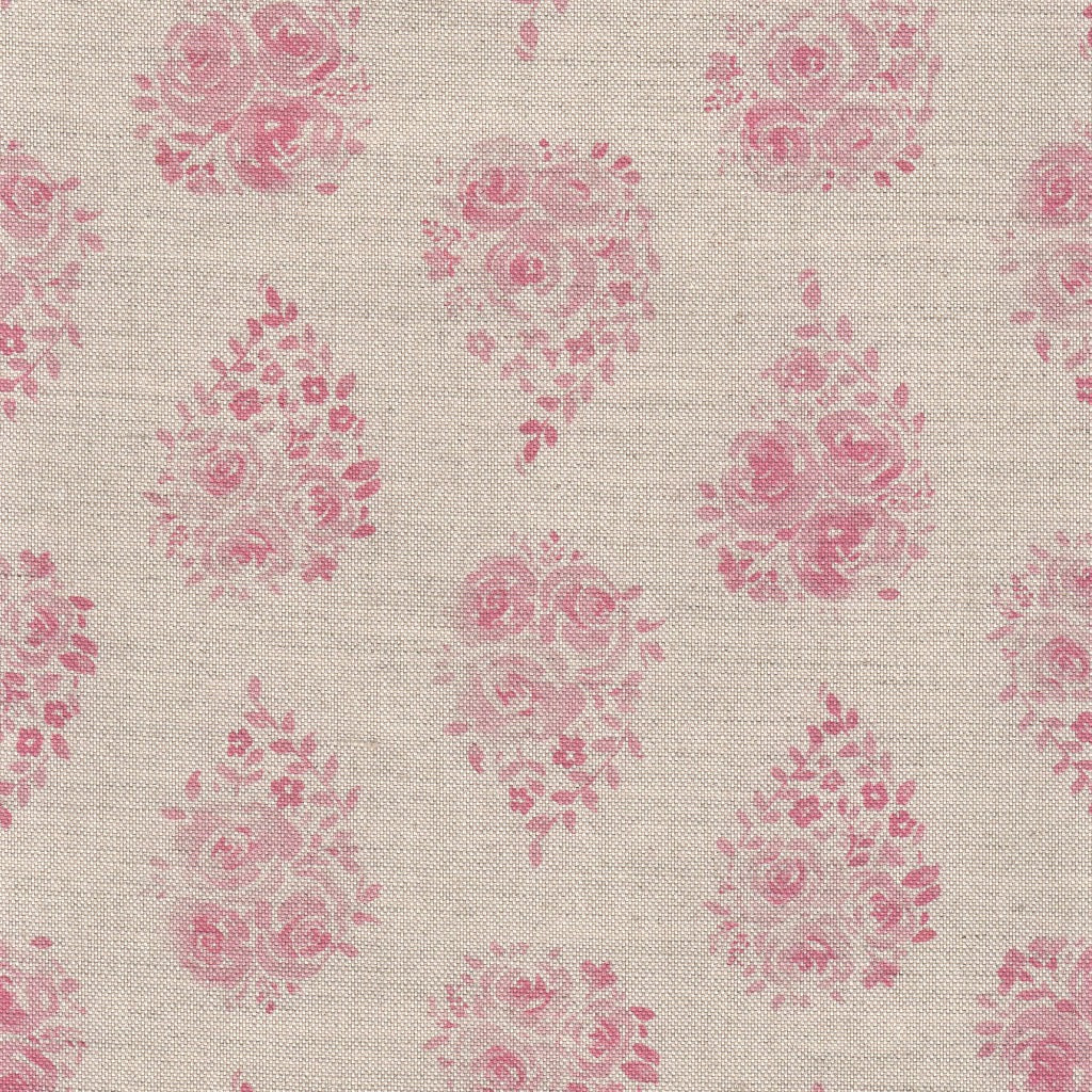 Rose Drop Fabric Heather Pink - Soft & Durable Textile for DIY Crafts, Home Decor, and Fashion Sewing Projects