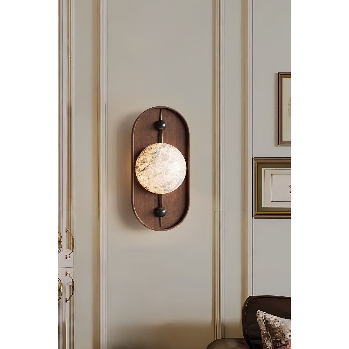 Modern Bezel Wall Lamp - Sleek LED Sconce Light Fixture for Bedroom, Living Room & Hallway - Dimmable Ambient Lighting for Home Decor