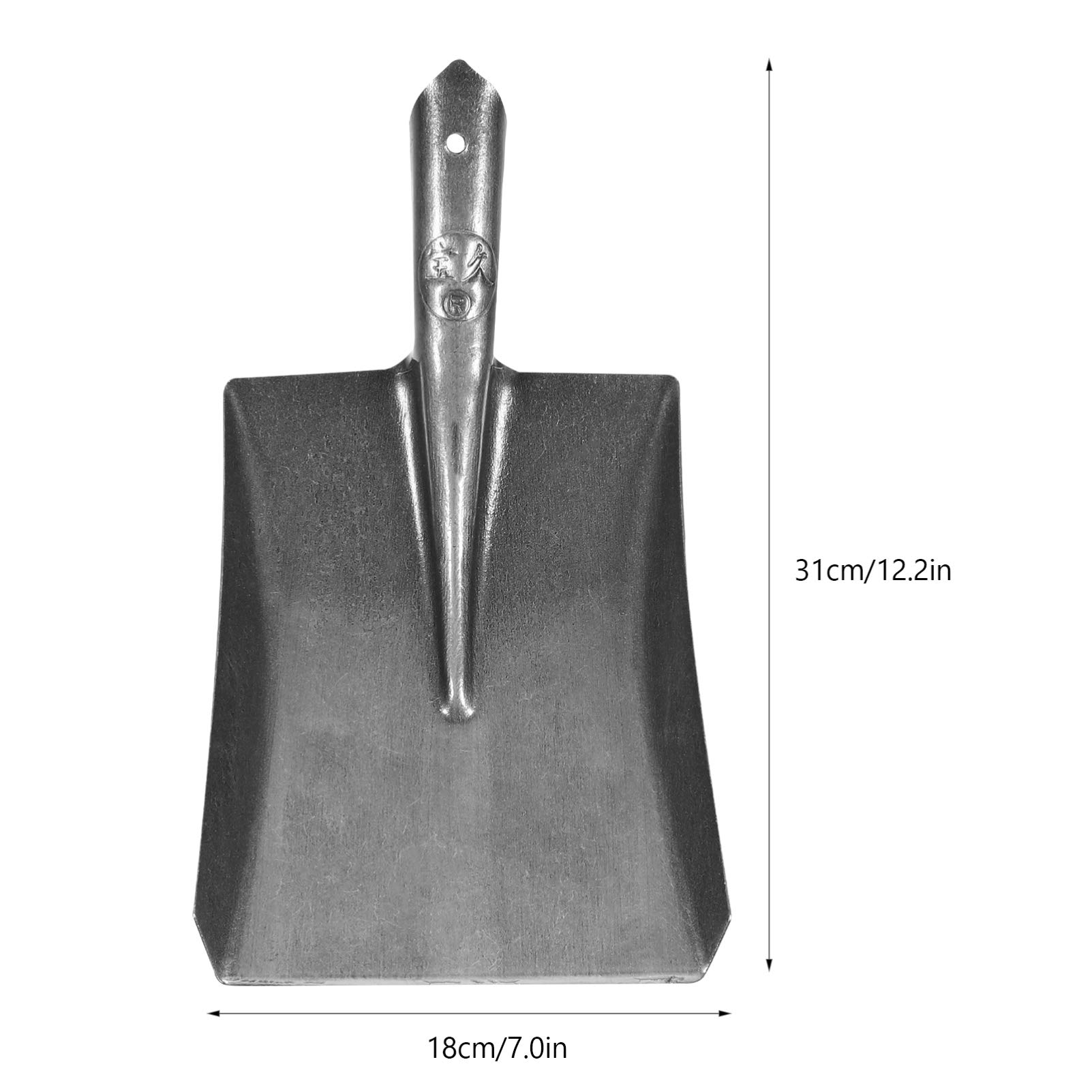 Yardwe Carbon Steel Shovel Replacement Head - Heavy Duty Gardening Shovel, Ash Shovel & Coal Shovel for Outdoor Yard Work, Fireplace Cleaning, and Gardening Tools