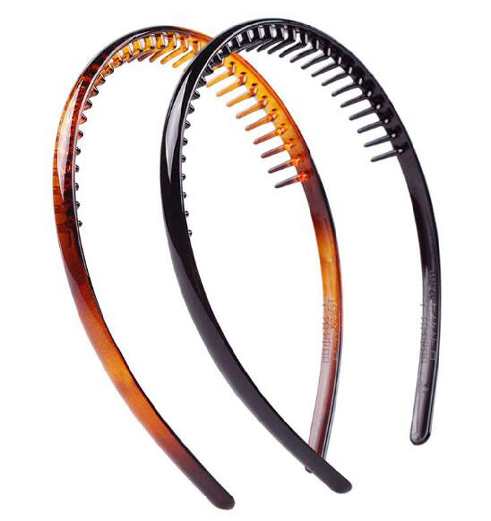 Suoirblss 8PCS Plastic Hair Combs & Headbands Set - Durable Hair Accessories for Women & Men (Style01) - Perfect for Salon Styling, Home Use & Travel