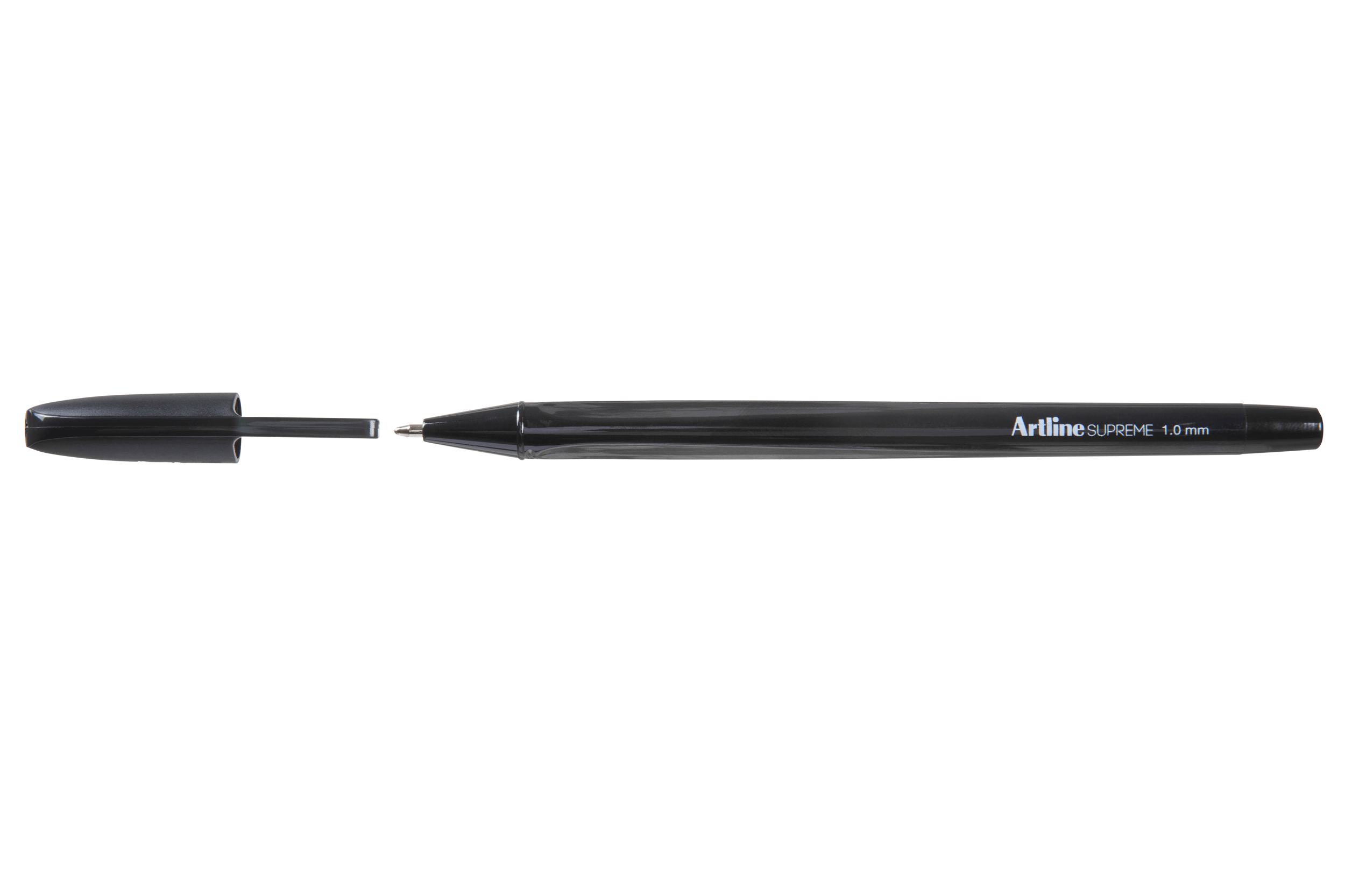 Artline Supreme Ballpoint Pens - Black Ink, 12-Pack - Smooth Writing for Office, School & Everyday Use