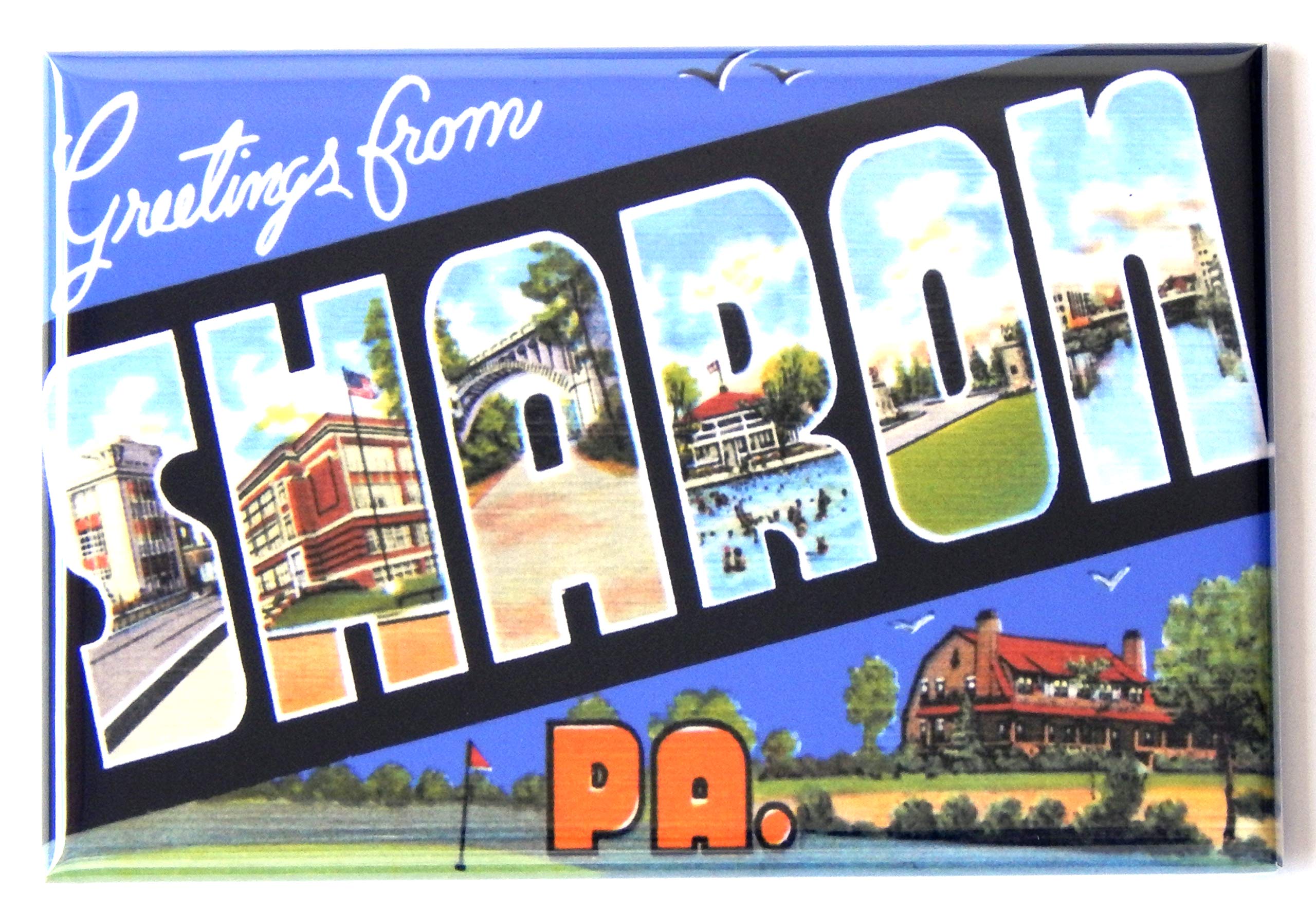 Sharon Pennsylvania Souvenir Fridge Magnet - 1.75 x 2.75 Inch Collectible Travel Keepsake - Perfect for Refrigerators, Lockers & Office Decor