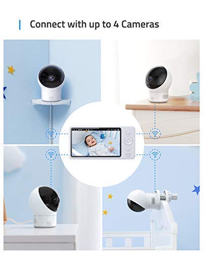 eufy Security Add-on Baby Monitor Camera - 720p HD Video with Night Vision, Easy Pairing for New Moms | Ideal for Nursery, Bedroom & Home Security Monitoring