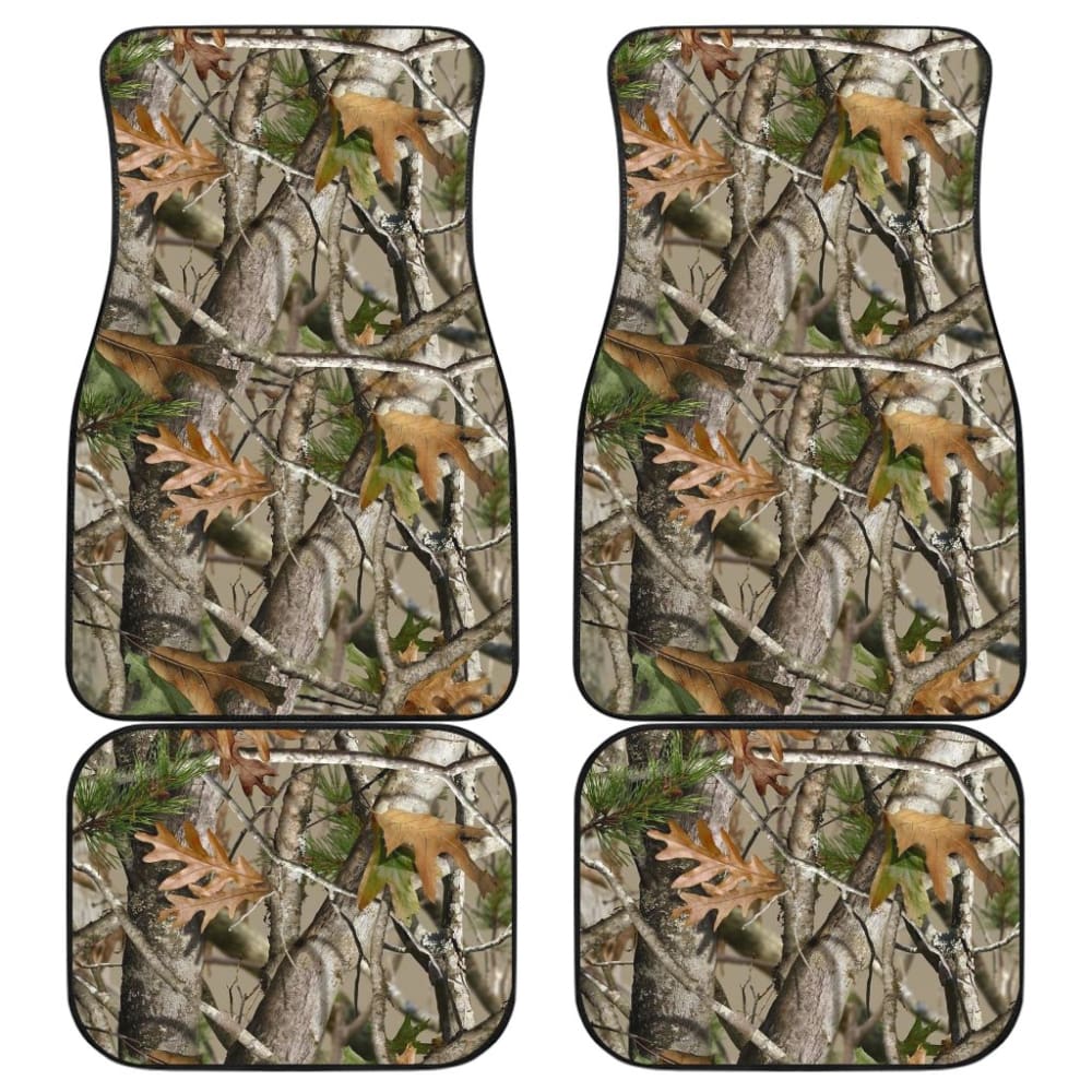 Premium Camo Hunting Car Floor Mats - Durable, Non-Slip All-Weather Protection - Perfect Gift for Outdoor Enthusiasts & Truck Owners - Ideal for Off-Road Adventures & Hunting Trips