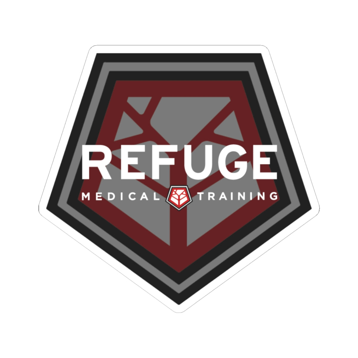 Refuge Sticker - Waterproof Vinyl Decal for Cars, Laptops & Windows - Perfect for Outdoor Adventures, Travel & Home Decor
