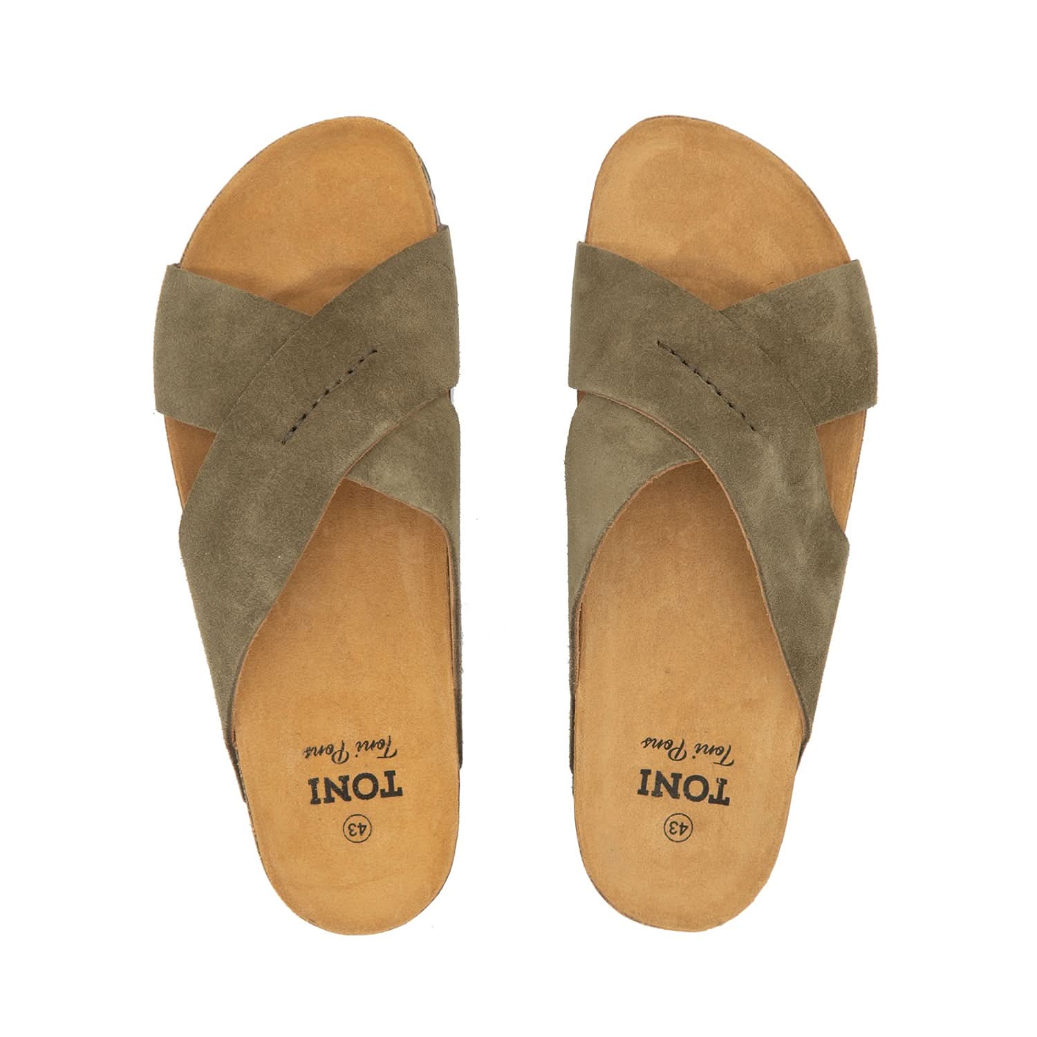 Men's Plain Leather Open Toe Bio Sandals - Comfortable & Breathable Summer Footwear for Beach, Pool & Casual Outings