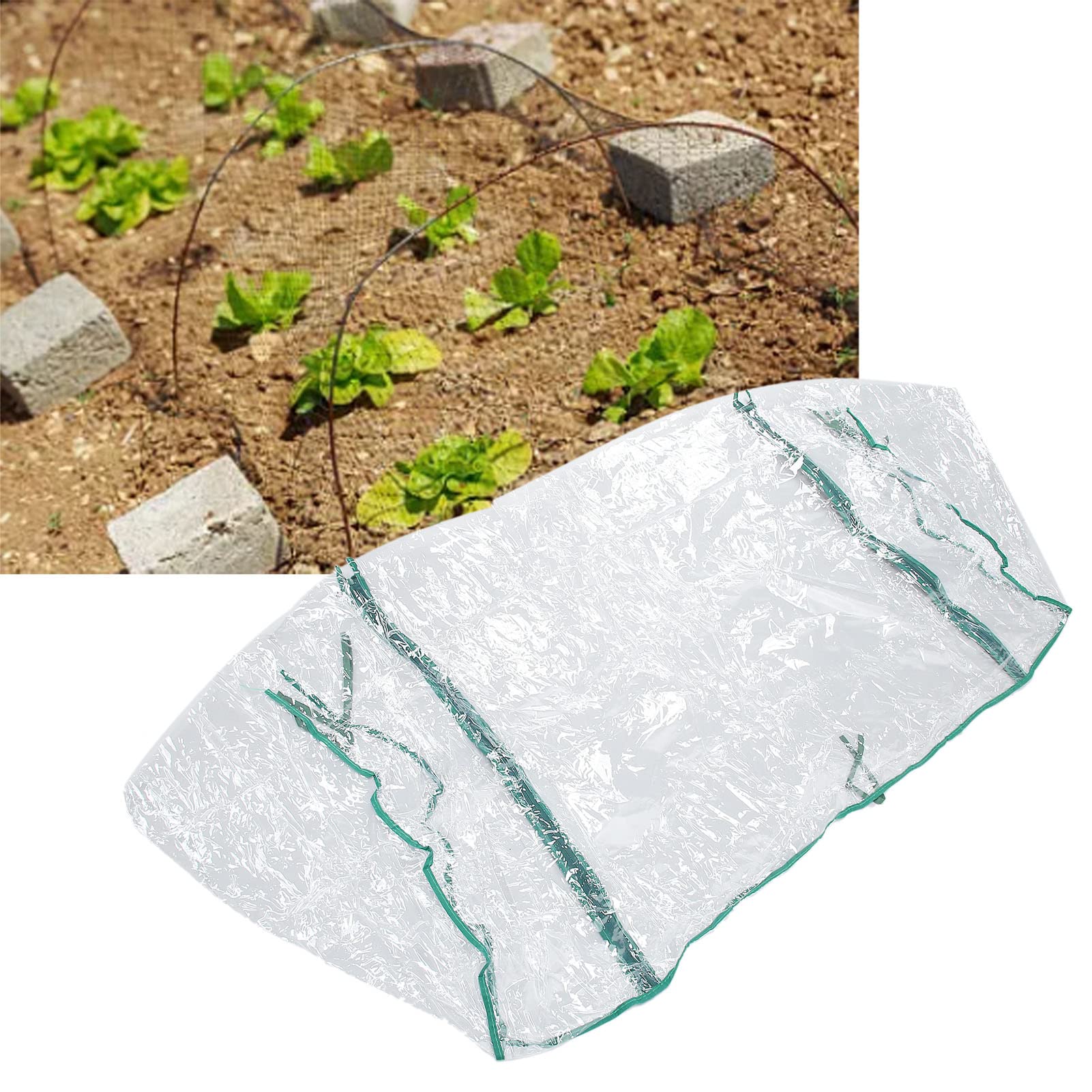 EVTSCAN Clear PVC Reinforced Greenhouse Cover - Waterproof & Thermal Insulation Replacement Cover for Plants, Vegetables, Fruit Trees | Perfect for Home Gardening, Backyard Greenhouses & Plant Protection