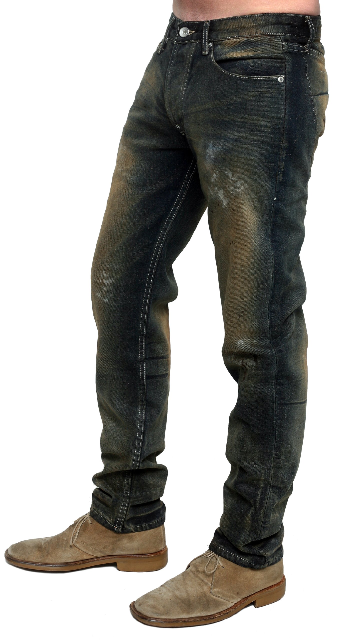 Rampo Straight Leg Jeans for Men - Classic 1901 Wash Denim Pants | Comfortable & Stylish for Casual Wear, Office, and Everyday Outfits