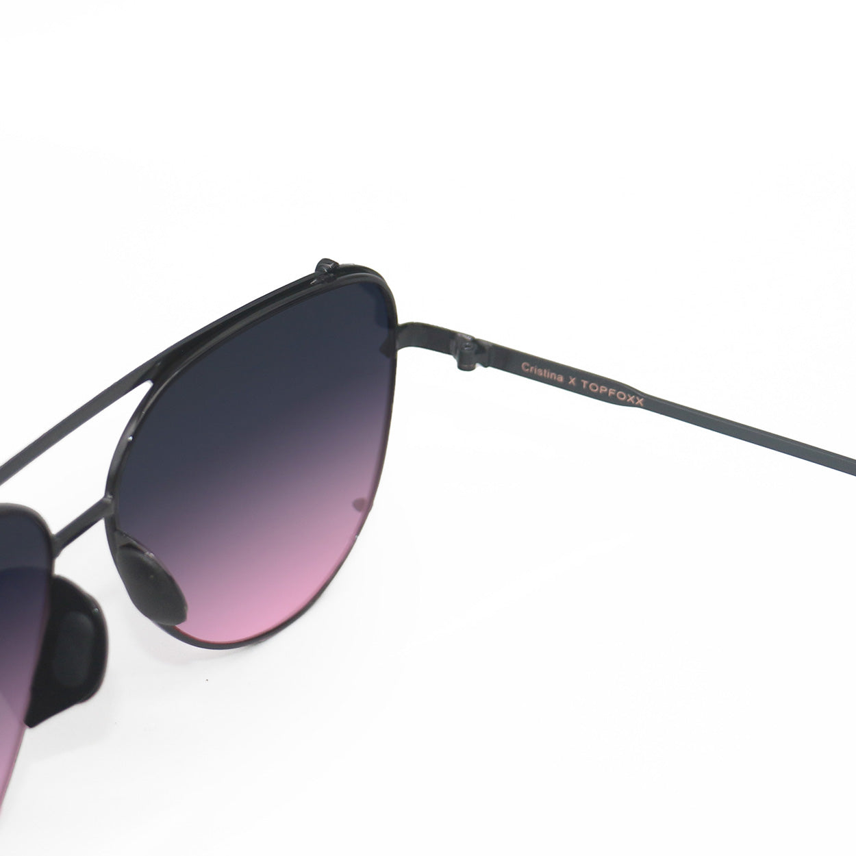 Tangle-Free Faded Purple & Pink Aviator Sunglasses for Women - Trendy UV Protection Shades for Driving, Beach & Outdoor Activities