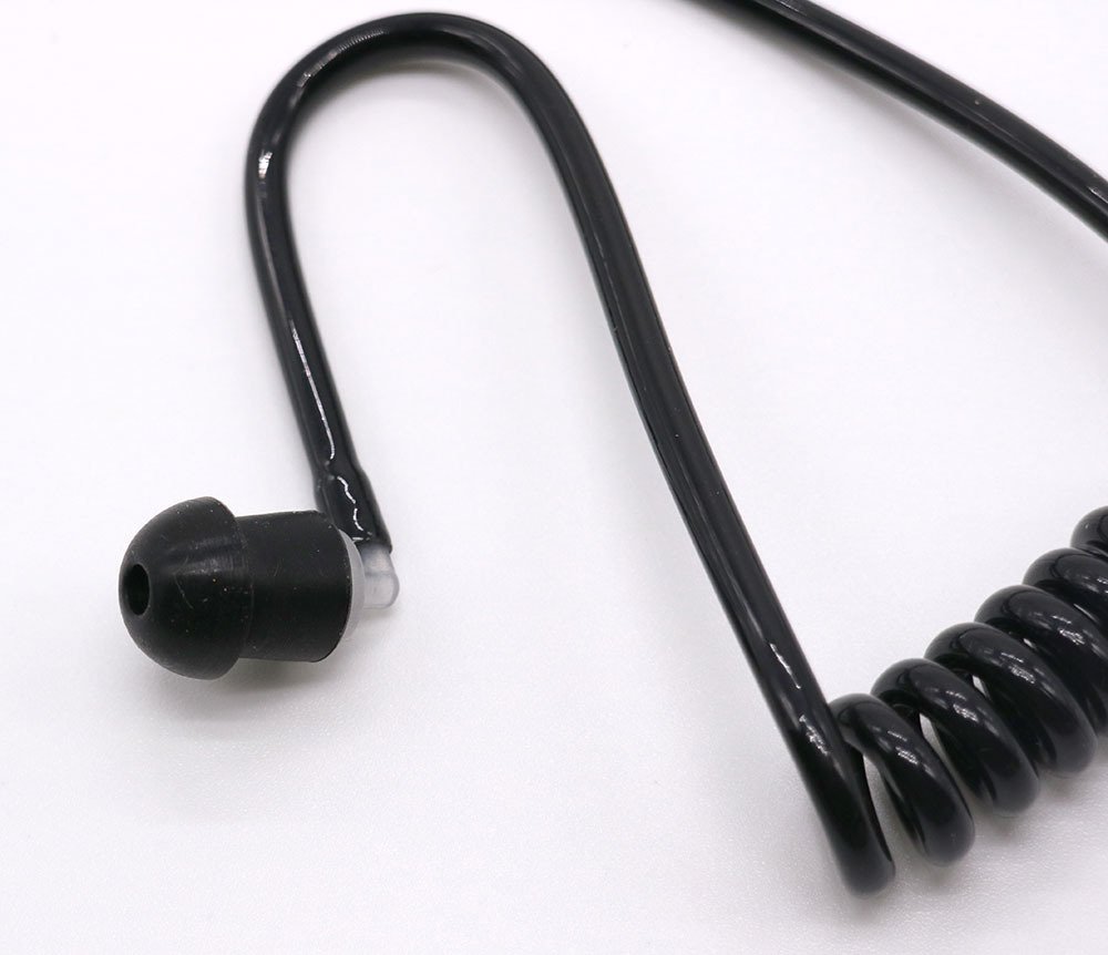 Motorola Kenwood Baofeng Radio Earpiece - Black Covert Acoustic Tube (10pcs) for Secure Communication