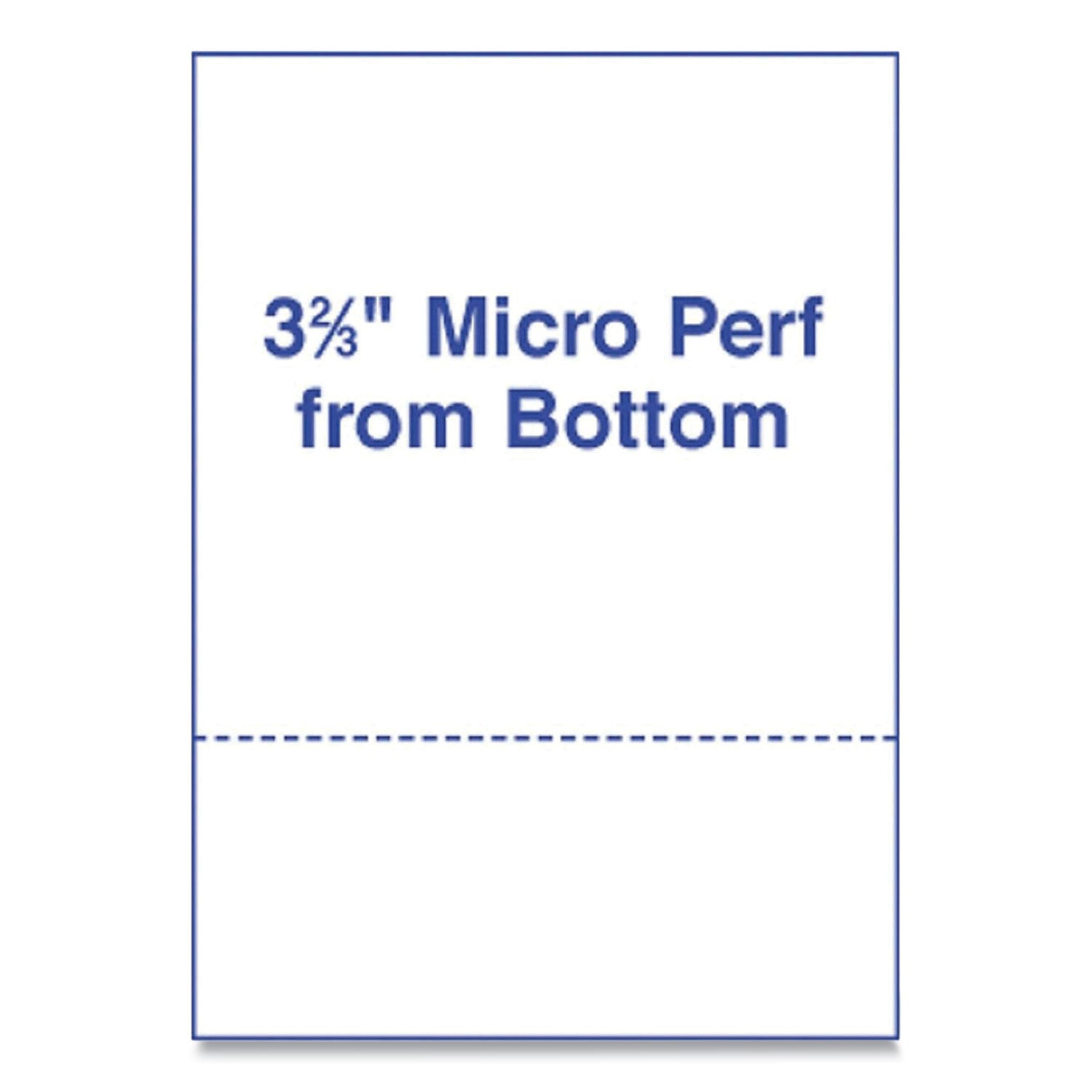Premium Laser Cut Perforated Paper Sheets - 24 lb Bond Weight, 8.5 x 11 Inches, White, 500 Sheets/Ream - Perfect for Office Documents, Craft Projects, and DIY Scrapbooking