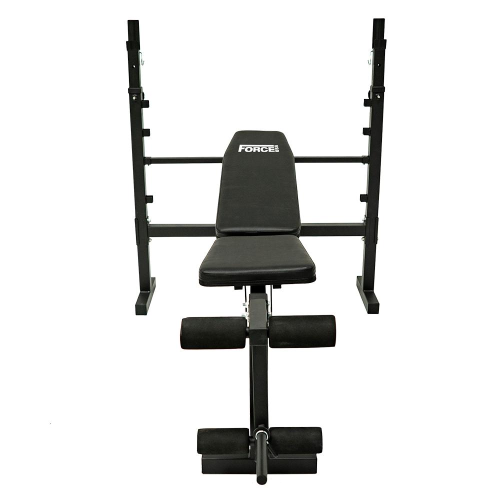 Force USA Adjustable Weight Bench for Home Gym - Heavy Duty 3000LBS Capacity, 7 Back Positions & 3 Seat Adjustments - Perfect for Strength Training, Dumbbell Workouts & Full-Body Exercises