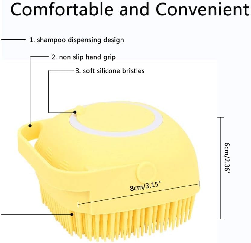**Reusable Silicone Body Scrubber & Massage Bath Brush - Soft Shower Sponge with Liquid Soap Dispenser for Men, Women & Kids - Exfoliating Loofah for Smooth Skin (Multicolor) - Perfect for Spa, Shower & Bath Relaxation**