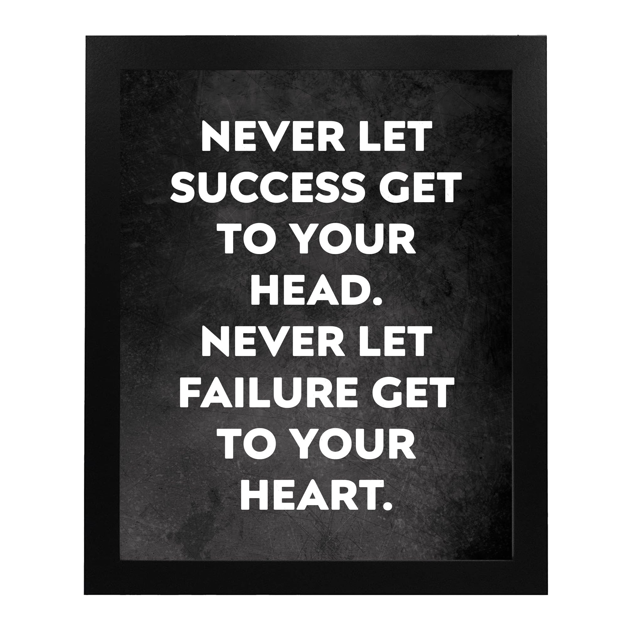 Motivational Wall Art Sign - Modern Typographic Print for Home, Office & Gym Decor | 8x10 Unframed Success Quote Poster | Perfect for Work Cubicles & Inspirational Spaces