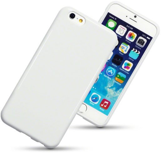 Apple iPhone 6 / 6S Gel Skin Case - Slim Protective Cover, Soft TPU Material, Scratch-Resistant, Perfect Fit (White) - Ideal for Everyday Use, Work & Travel