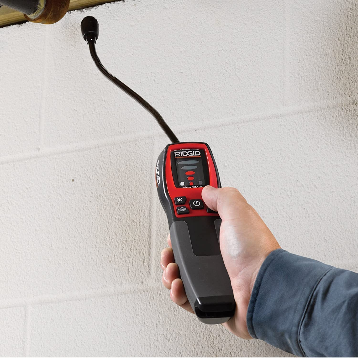 RIDGID 36163 CD-100 Portable Combustible Gas Leak Detector with 16