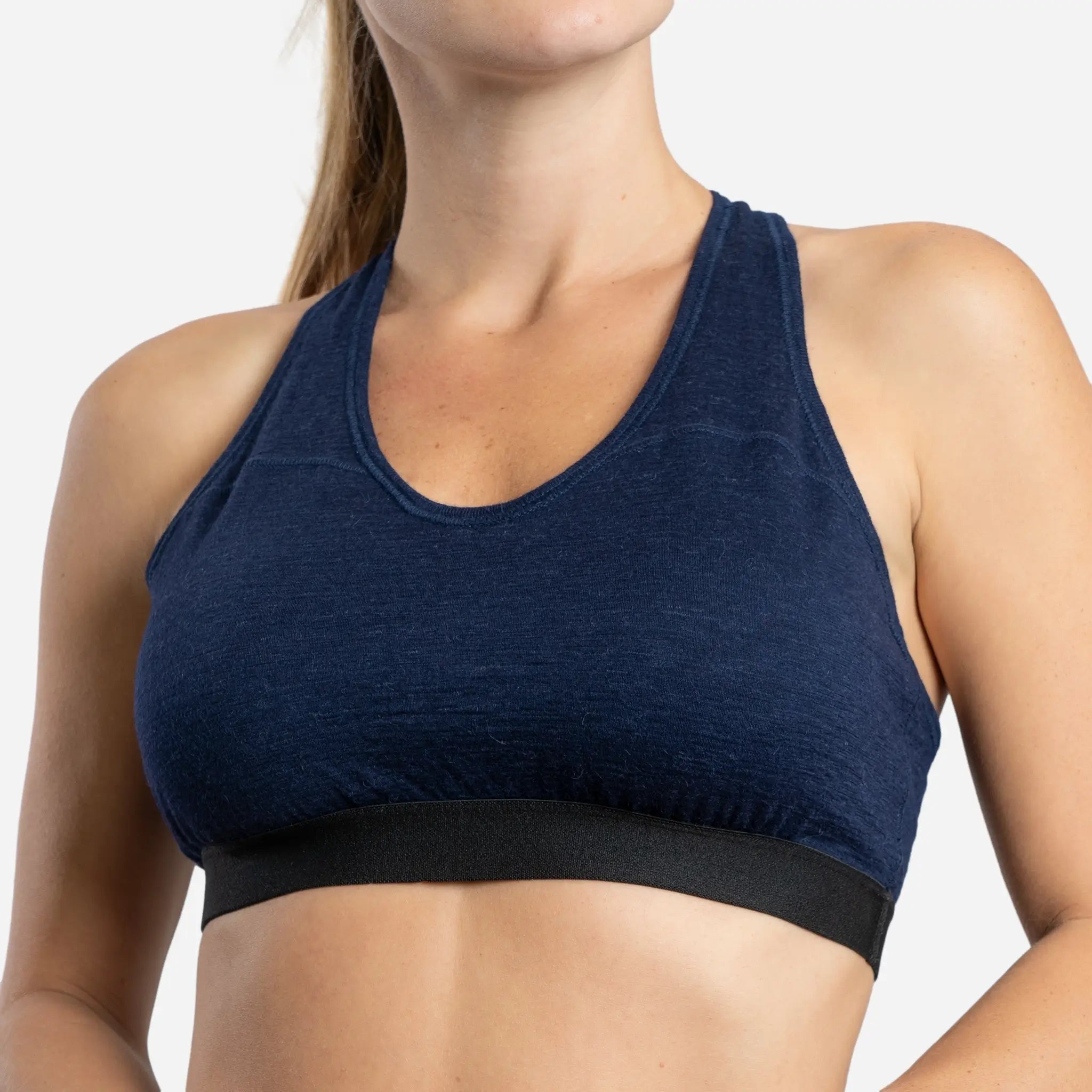 Ultralight Women's Alpaca Wool Sports Bra - 160 GSM - Perfect for Yoga, Running & Outdoor Activities