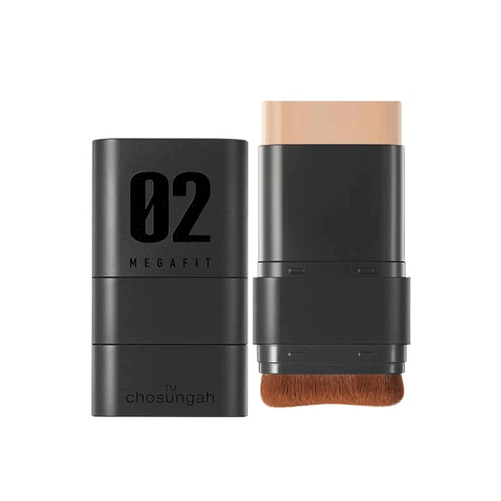 CHOSUNGAH BEAUTY Mega Fit Stick Foundation SPF50+ PA++++ 16g - Long Lasting Full Coverage Makeup for Oily Skin | Perfect for Daily Wear & Outdoor Activities
