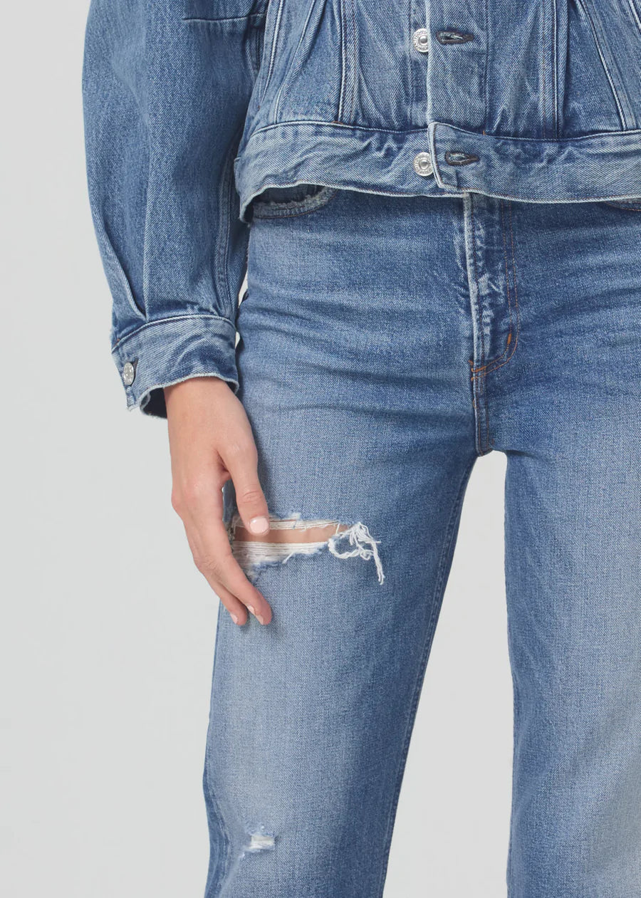 Daphne High Rise Stovepipe Jeans for Women - Arthouse Distressed Denim Pants - Perfect for Casual Outings, Street Style & Everyday Wear