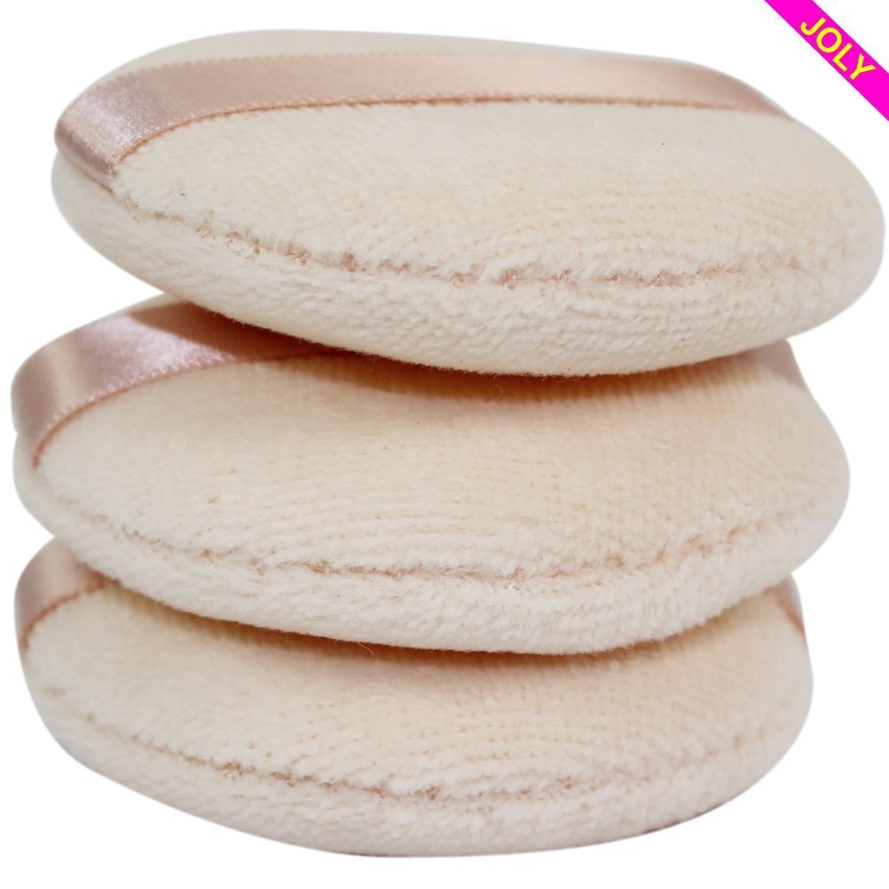 5-Piece Premium Powder Puff Set for Makeup & Face Powder - Soft, Reusable Cosmetic Puffs for Flawless Foundation & Setting Powder Application - Perfect for Home, Travel & Professional Makeup Kits