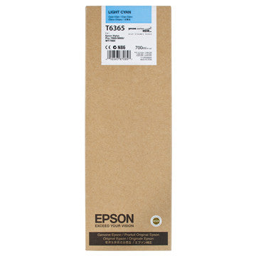 Epson T636500 700ml Ultrachrome HDR Light Cyan Ink Cartridge for Epson 7900/7890/9890/9900 Printers - Perfect for Photo Printing, Fine Art Reproduction, and Professional Graphic Design Projects