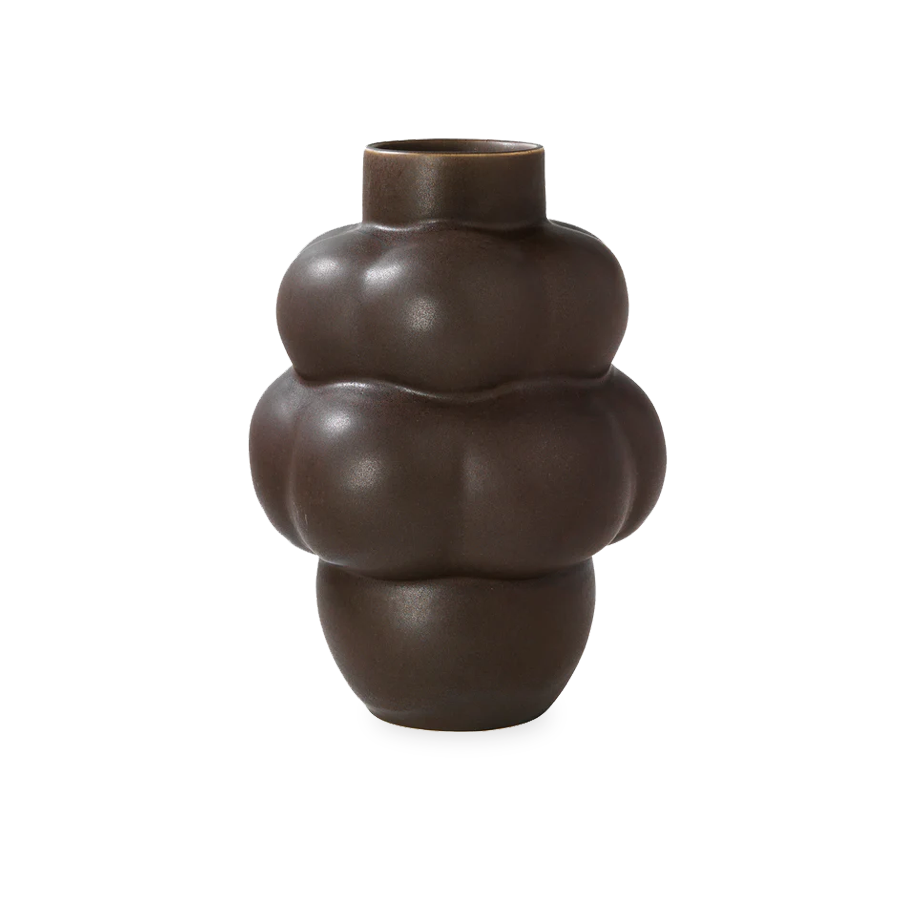 Elegant Brown Balloon Vase for Weddings, Parties & Home Decor - Handcrafted Glass Centerpiece for Floral Arrangements