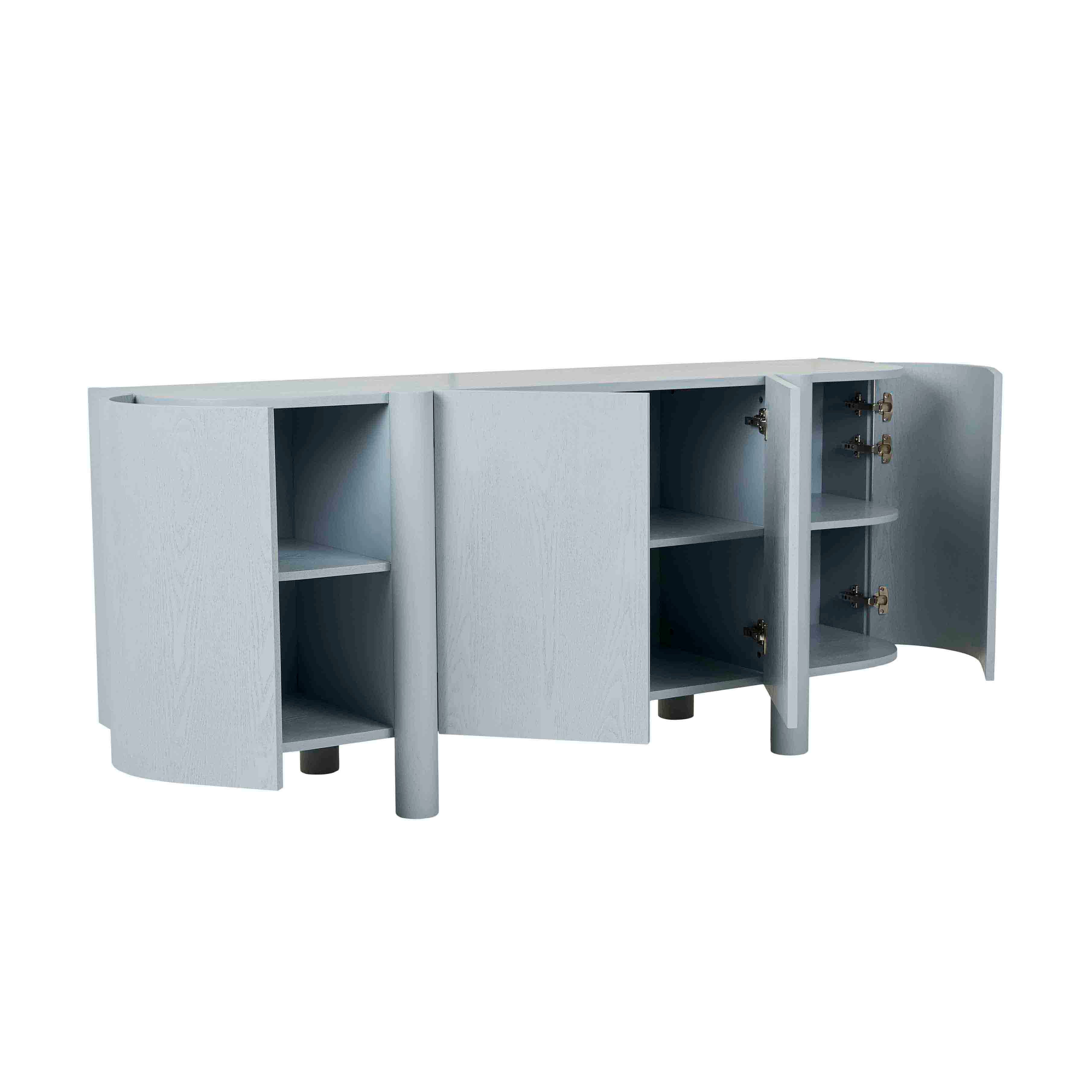 Globe West Artie Buffet - Modern Wood Sideboard with Storage for Dining Room & Living Room - Perfect for Entertaining & Home Organization