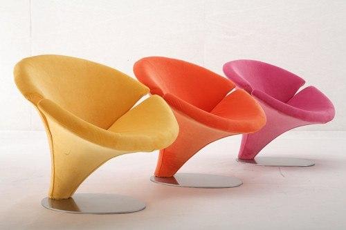 Giovannetti Flower Lounge Chair - Modern Accent Chair for Living Room, Bedroom & Patio - Stylish Comfortable Seating for Relaxing & Decor