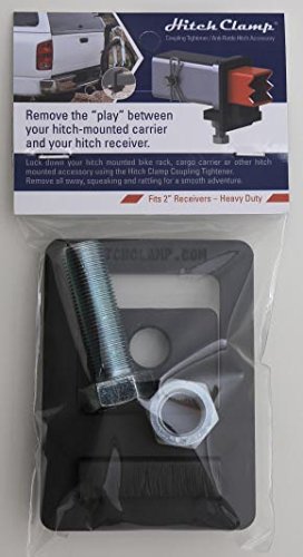 Heavy Duty 2 Inch Hitch Clamp - USA Made Anti-Rattle Receiver Tightener for Trucks & Trailers - Secure Towing Accessories for Hauling, Off-Roading & Camping