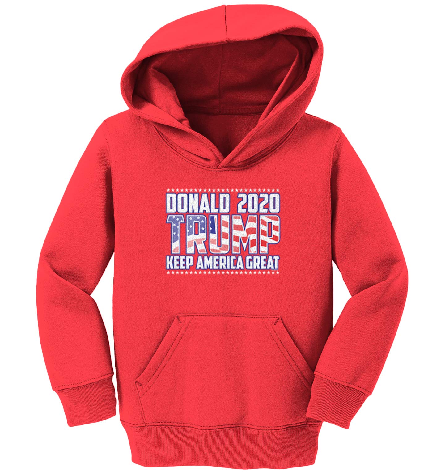 Donald Trump 2020 Keep America Great Fleece Hoodie for Toddlers & Kids - Patriotic Gift for Young Supporters & Political Events