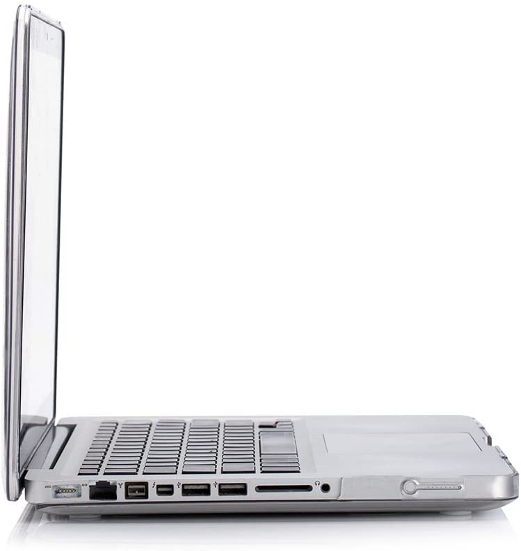 MacBook Pro 13 Case 13.3 inch (Model A1278 2008-2012) - Clear Matte Hard Plastic Protective Shell Cover with CD-ROM Slot | Perfect for Work, Travel & School