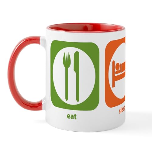 White/Red Inside - Eat Sleep Finance Mug