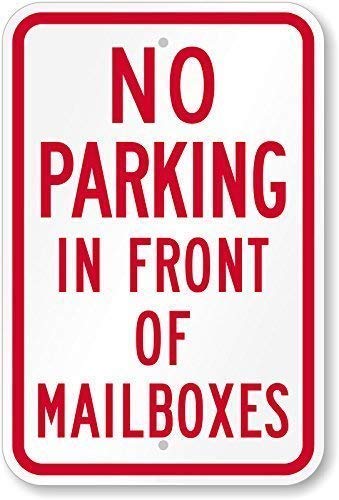 Lilyanaen Do Not Park in Front of Mailbox Sign - 12