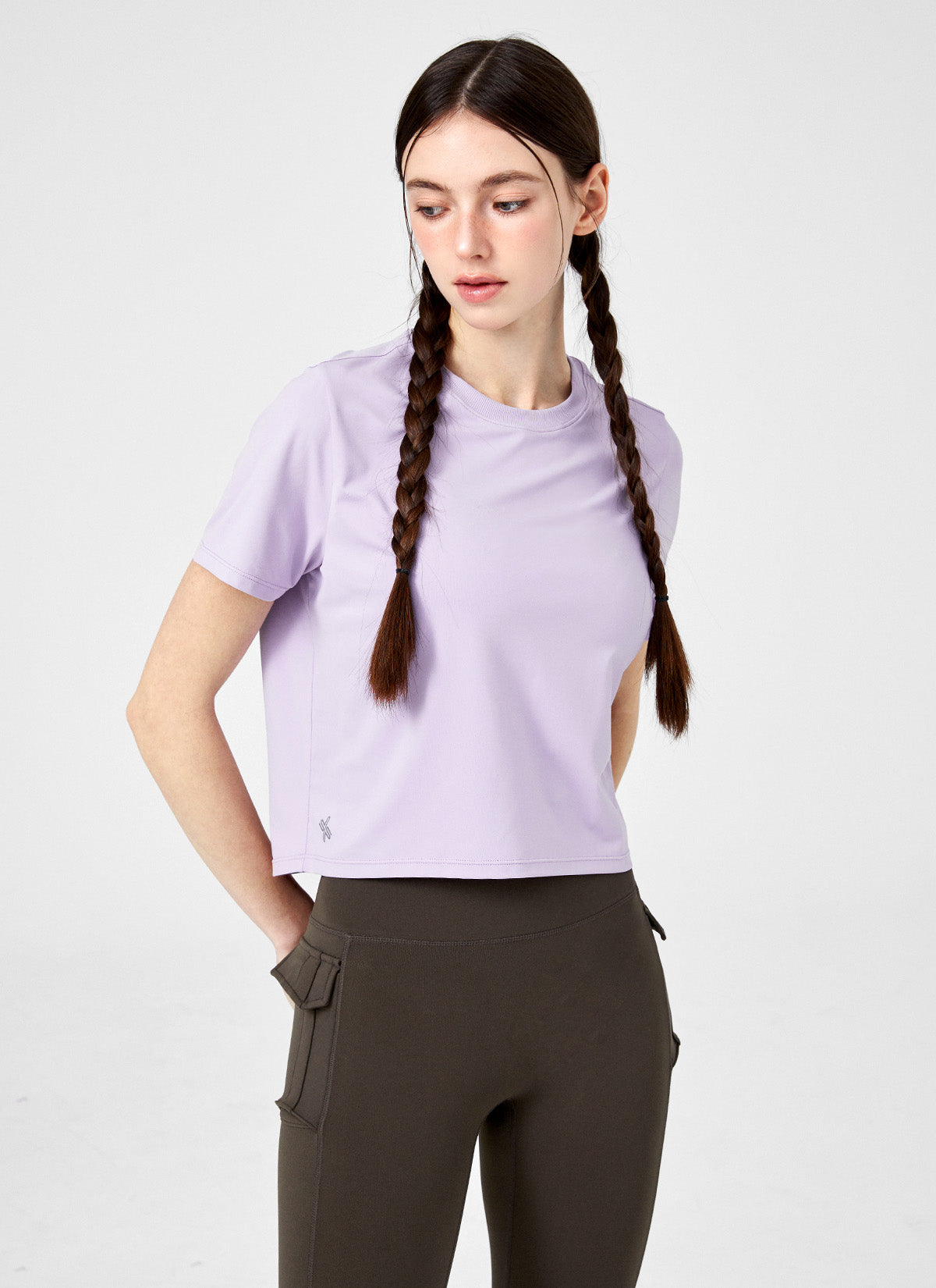 Ice Feather Light 2.0 Crop Short Sleeve T-Shirt - Women's Summer Fashion Top for Gym, Yoga & Casual Outfits