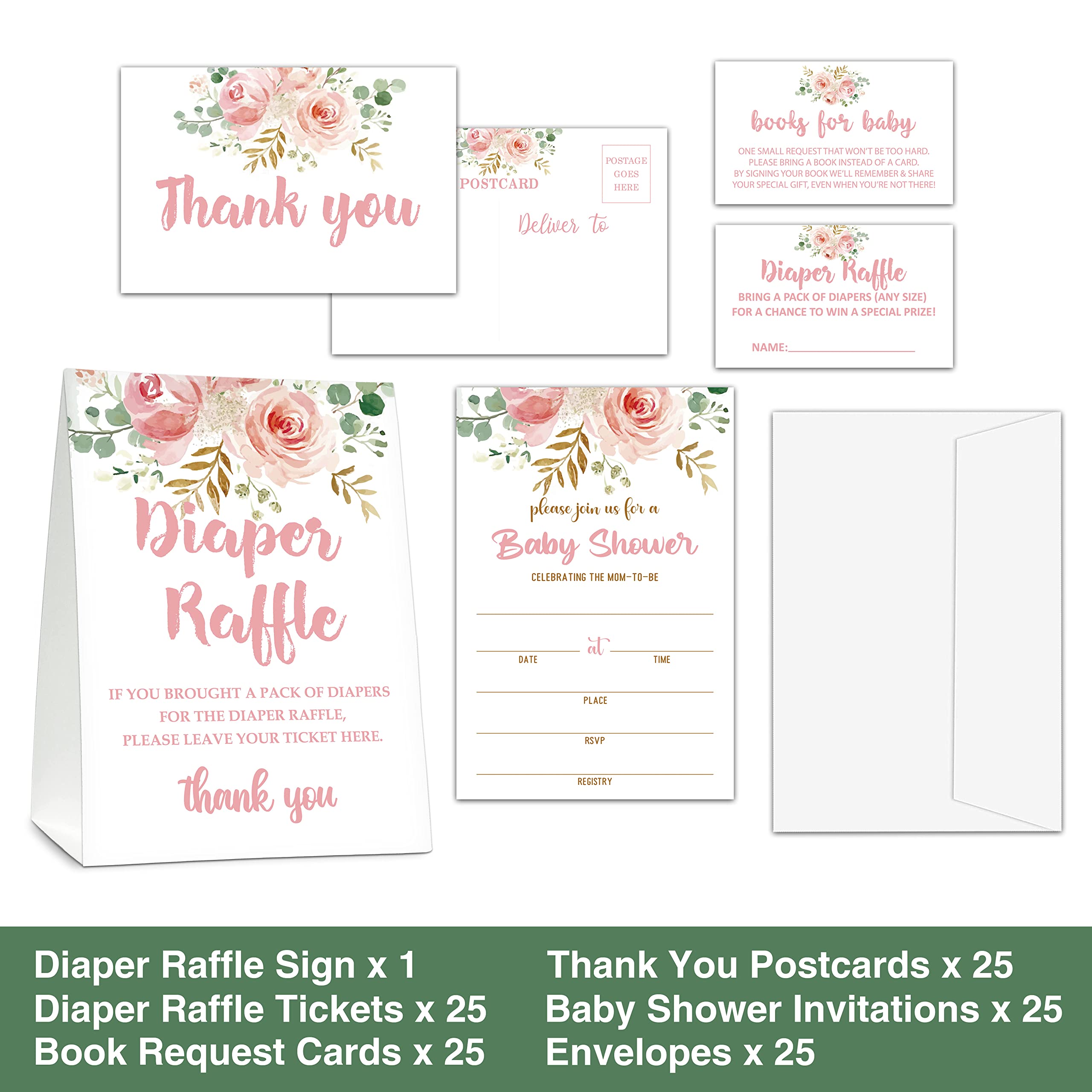 Baby Shower Game Set - Printable Baby Shower Game Cards - Baby Shower Party Favors & Decorations for Baby Shower Celebrations and Gender Reveal Parties