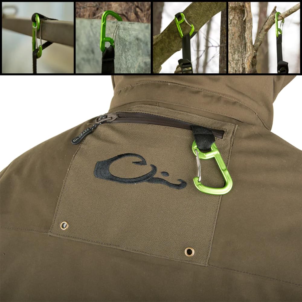Drake Waterfowl Guardian Elite™ Flooded Timber Jacket - Waterproof Hunting Jacket for Men, Shell Weight Green Timber Camo, Size Small - Ideal for Waterfowl Hunting in Wetlands & Timber Areas