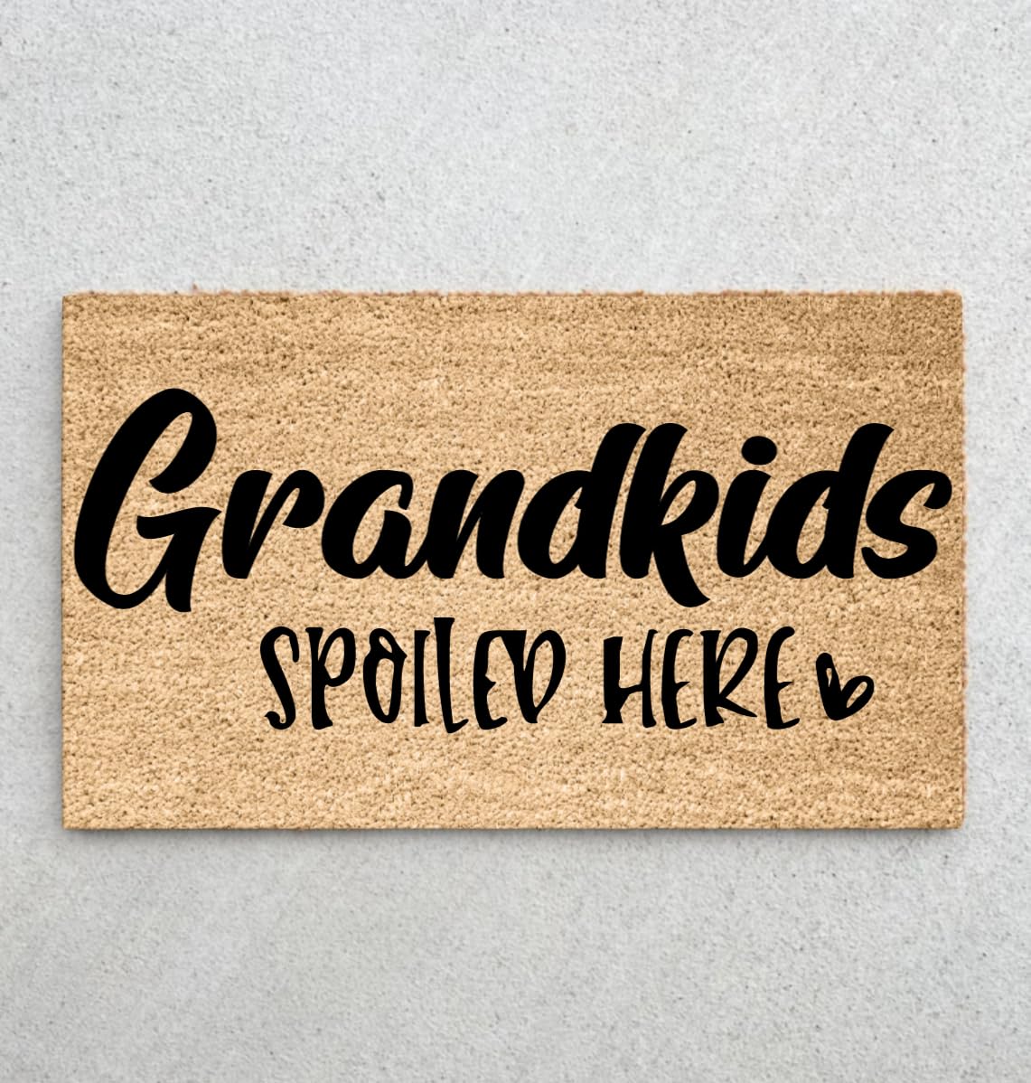 Custom Personalized Monogram Doormat for Grandkids, Wedding & Closing Gifts | Premium Thick Coir Welcome Mat for Front Door | Made in USA | Perfect for Home Entryway & Special Occasions