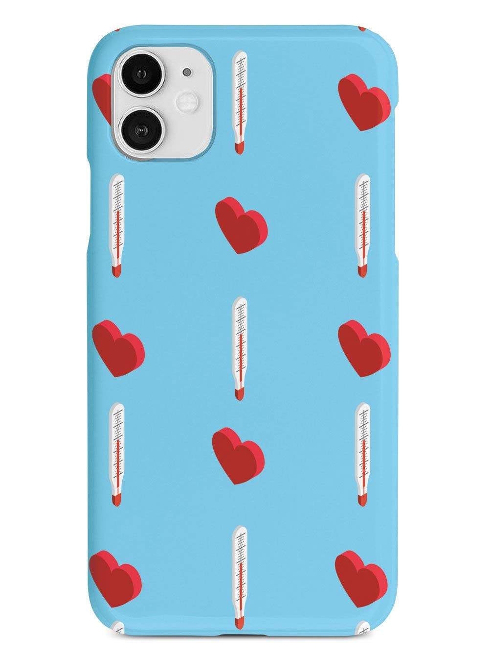 Inspired Cases - Premium 3D Textured Protective Phone Case Compatible with iPhone 12 - Love Meter Design - Shockproof & Anti-Scratch Cover - Perfect for Daily Use, Travel & Gift Giving (Black)