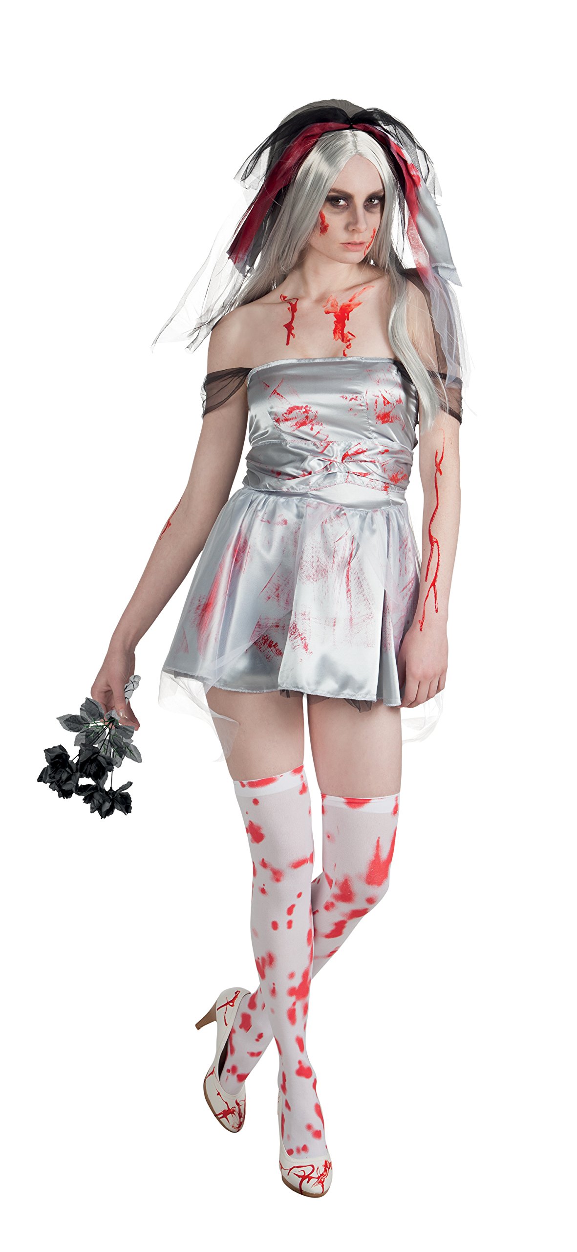 Scary Bloody Bride Halloween Costume for Adults - Perfect for Halloween Parties, Cosplay & Horror Events