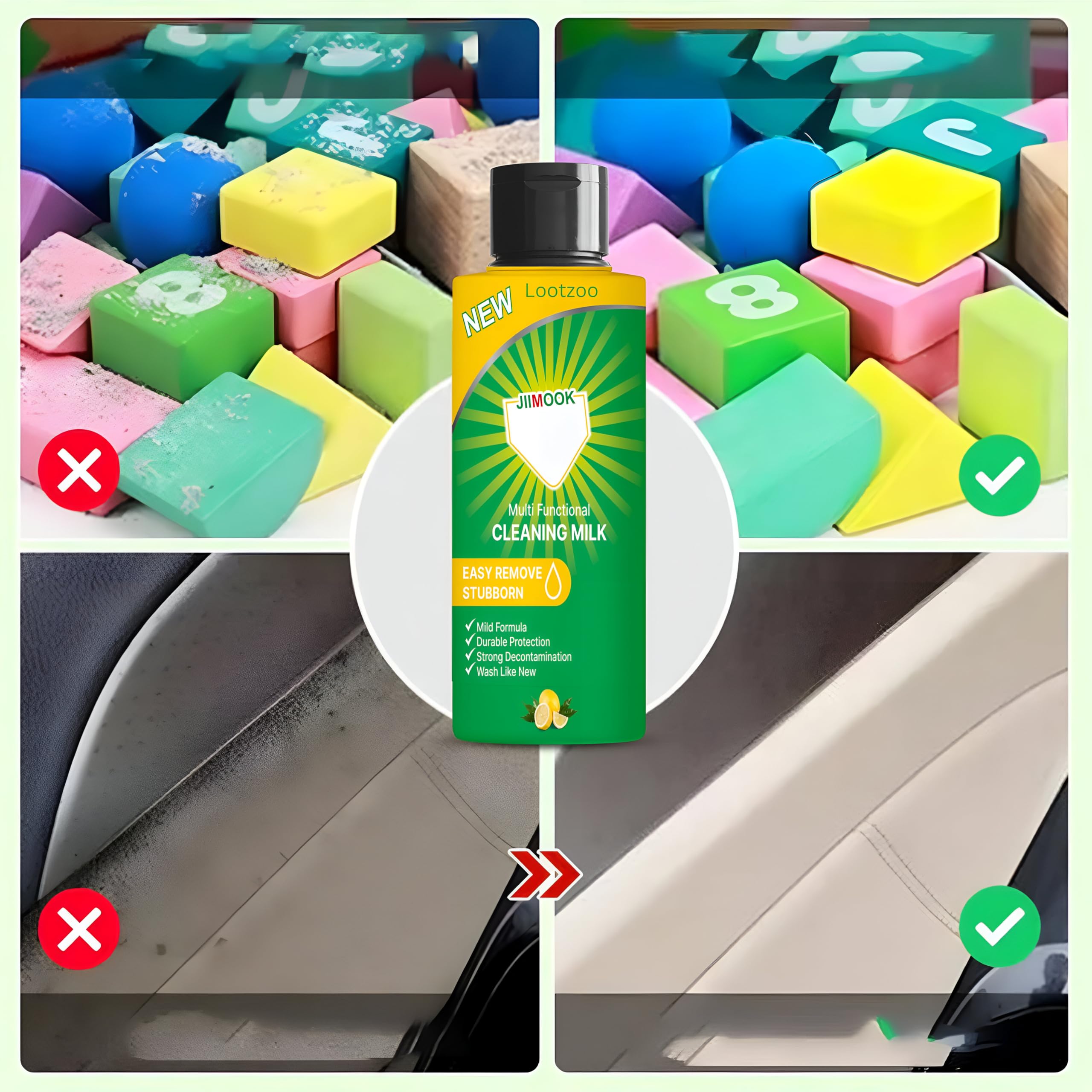 3-Pack Multifunctional Concentrated Cleaning Lotion - High Performance All-Purpose Cleaner for Kitchen, Bathroom, Floors & Surfaces | Deep Cleans Stains, Grease & Grime | Safe for Most Household Surfaces