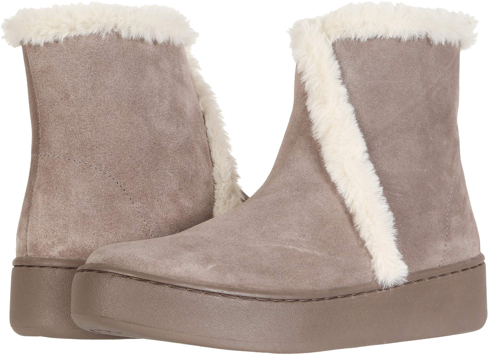 Soludos Whistler Cozy Boots - Women's Slip-On Winter Boots in Mineral Grey | Warm & Comfortable for Snow, Casual Outings & Indoor Wear