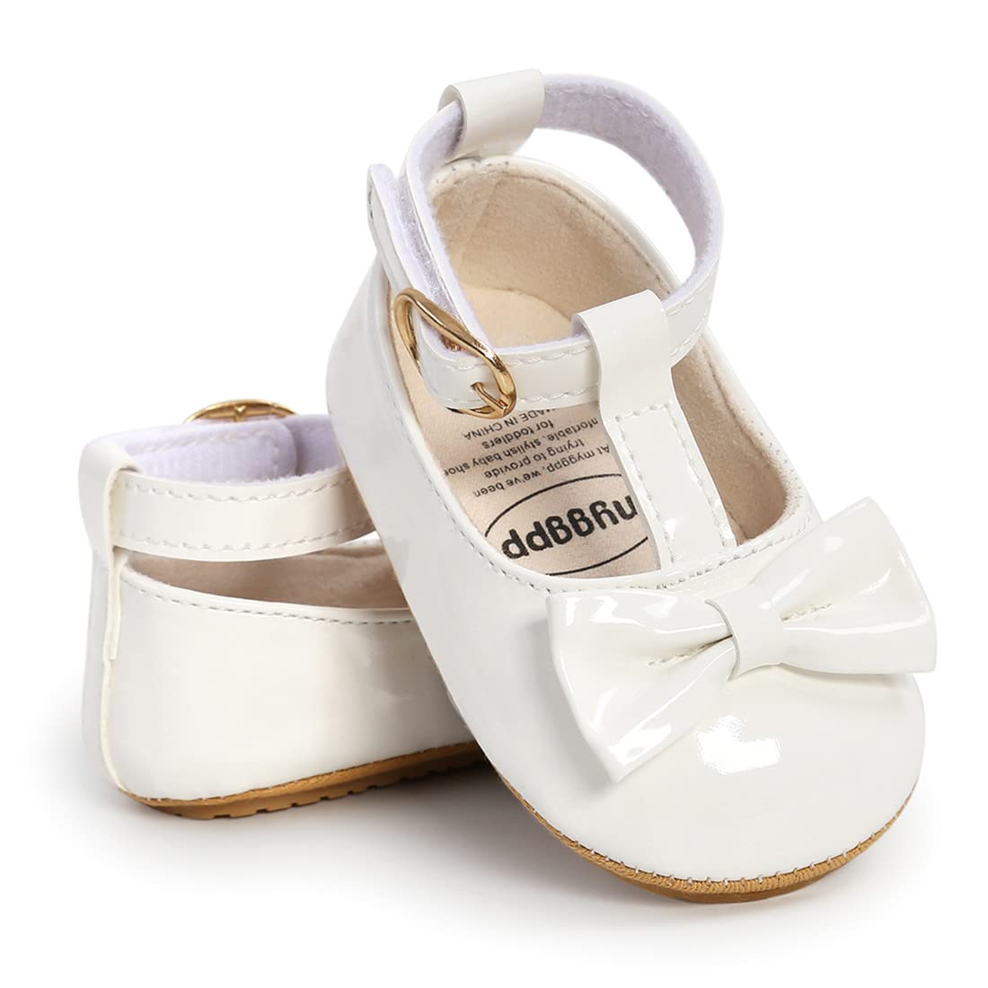 Baby Girl Shoes Soft Sole Mary Jane Flats for Infant Toddler First Walkers - Comfortable Prewalkers & Wedding Dress Shoes for Newborns - Perfect for Special Occasions, Parties & Everyday Wear